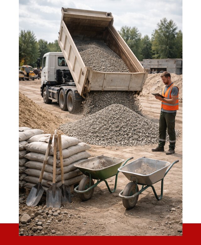 Доставка нерудных материалов в Солнечногорске от 1249 руб. | ПРОНЕРУДСлн