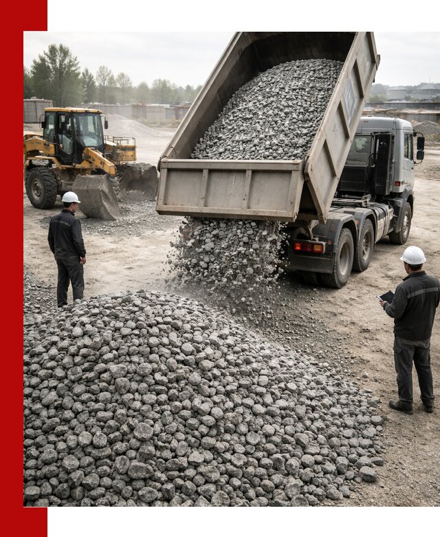 Доставка гранитного щебня фракции 20-40 в Солнечногорске