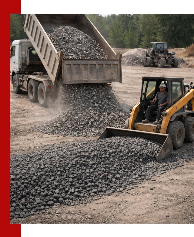Гранитный щебень фракция 40-70 с доставкой в Солнечногорске