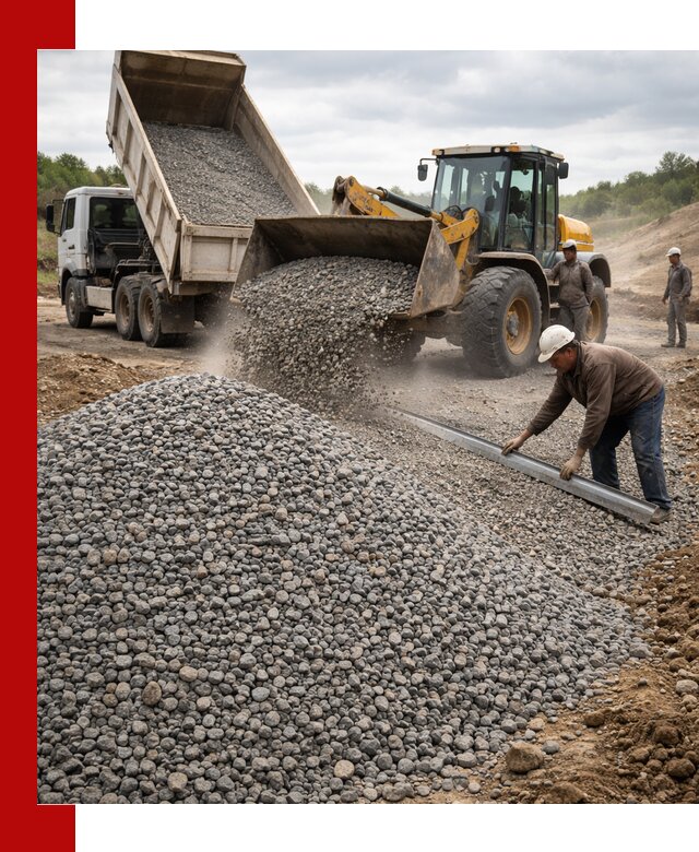 Гравийный щебень фракция 5-20 с доставкой в Солнечногорске