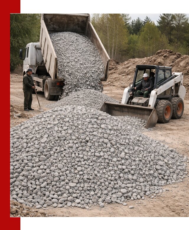 Доставка доломитового щебня в Солнечногорске напрямую от карьера