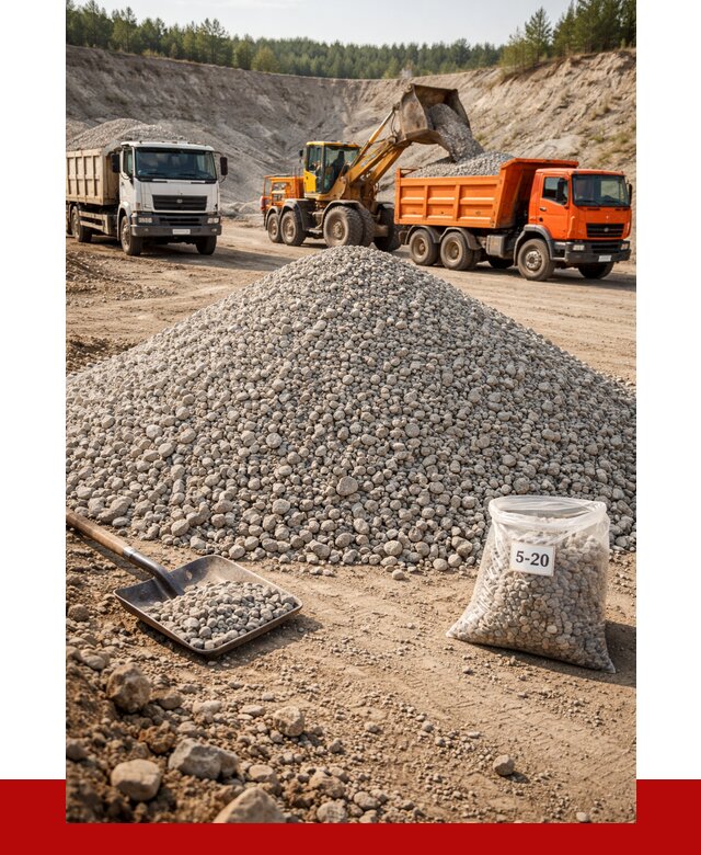 Доломитовый щебень фр. 5-20 в Солнечногорске от 4371 р. | ПРОНЕРУДСлн