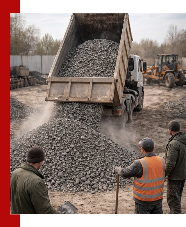 Доставка шлакового щебня в удобные сроки по выгодной цене в Солнечногорске