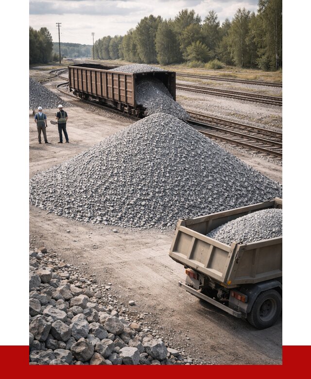 Железнодорожный щебень 20-60 в Солнечногорске от 1769 р. | ПРОНЕРУДСлн