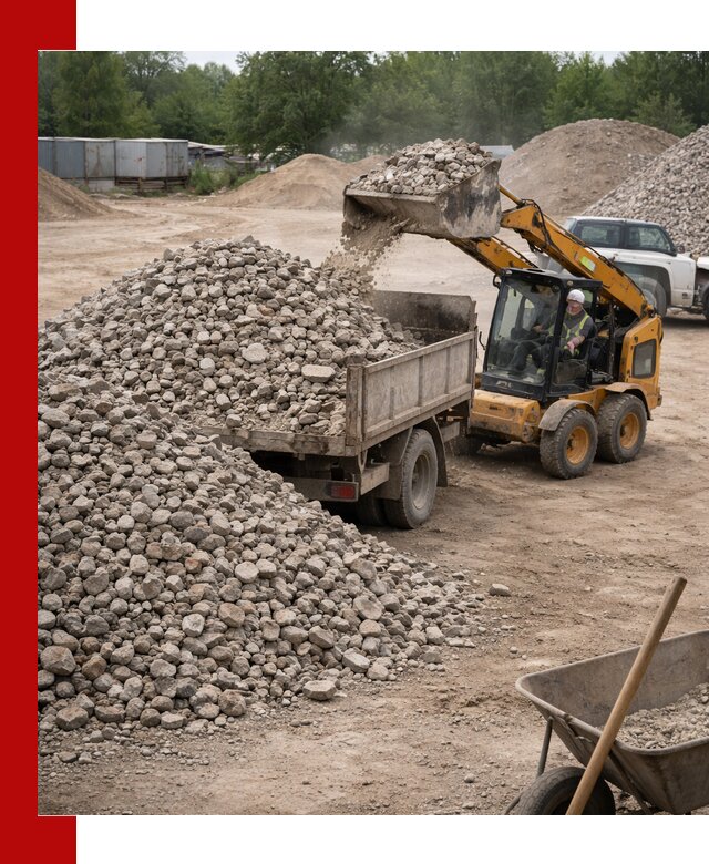 Доставка вторичного щебня в Солнечногорске для строительных работ