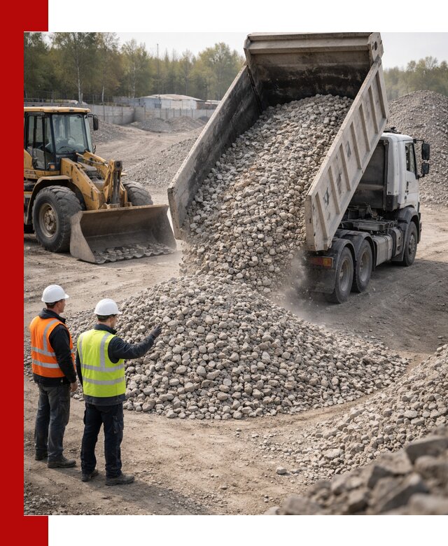 Вторичный щебень фракция 40–70 доставка в Солнечногорске