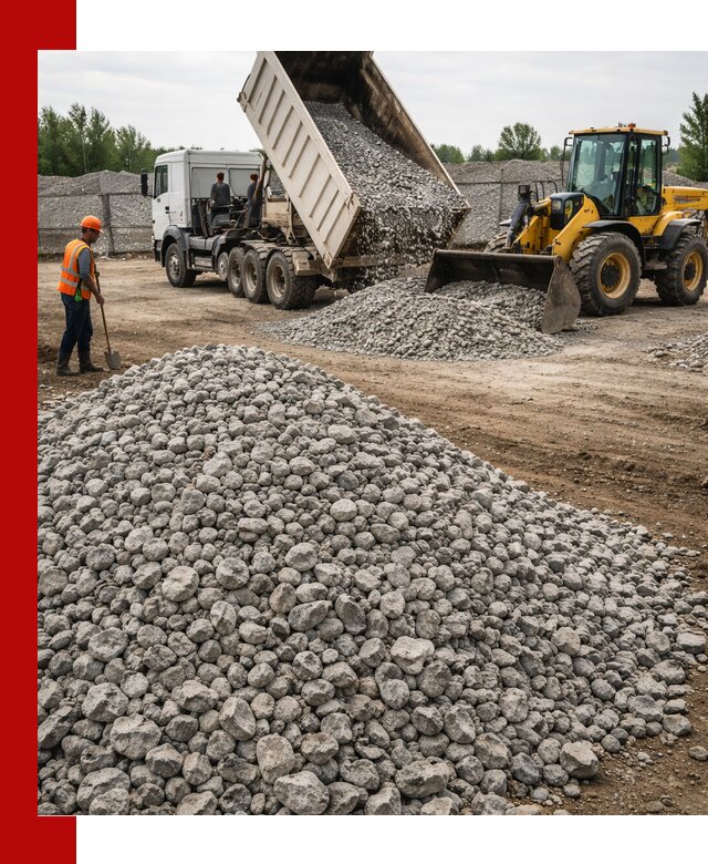 Доставка бетонного щебня фракции 40-70 в Солнечногорске