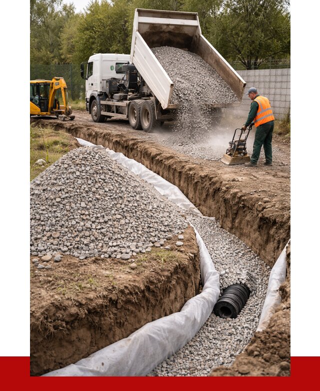 Щебень для дренажа в Солнечногорске от 1925 р., ПРОНЕРУДСлн доставка