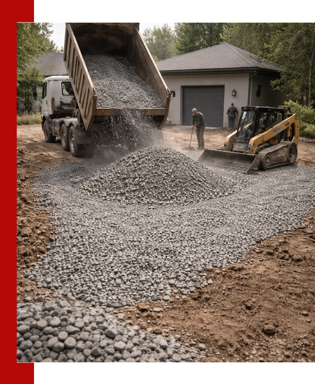 Щебень для парковки в Солнечногорске: доставка и укладка качественного материала