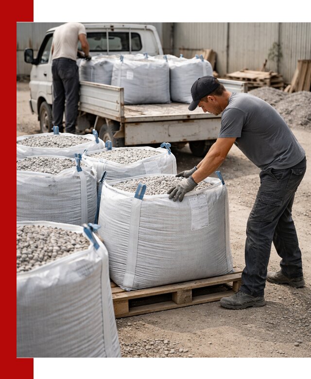 Доставка щебня в мешках по выгодным ценам в Солнечногорске