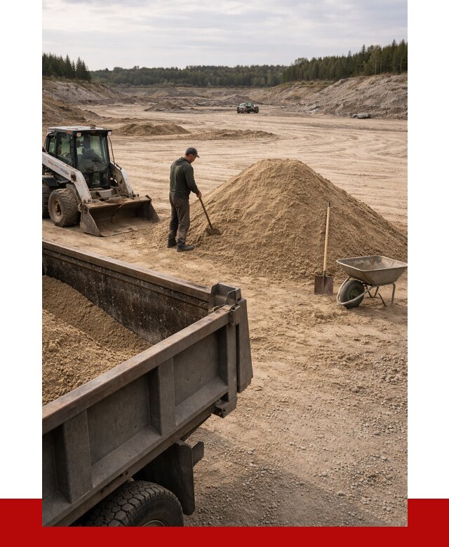 Карьерный песок среднезернистый в Солнечногорске, от 2290 р. ПРОНЕРУДСлн