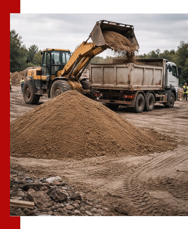 Доставка речного песка навалом в Солнечногорске быстро и выгодно