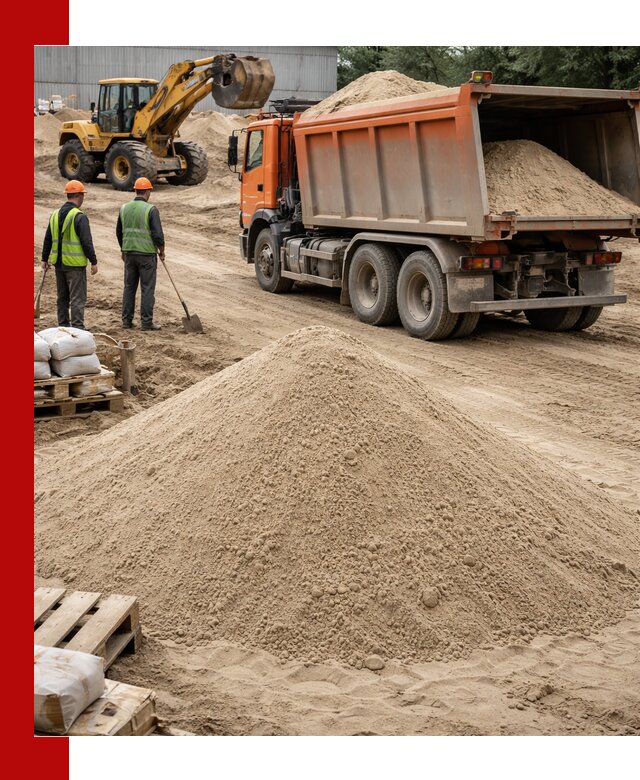 Доставка и продажа мытого речного песка в Солнечногорске