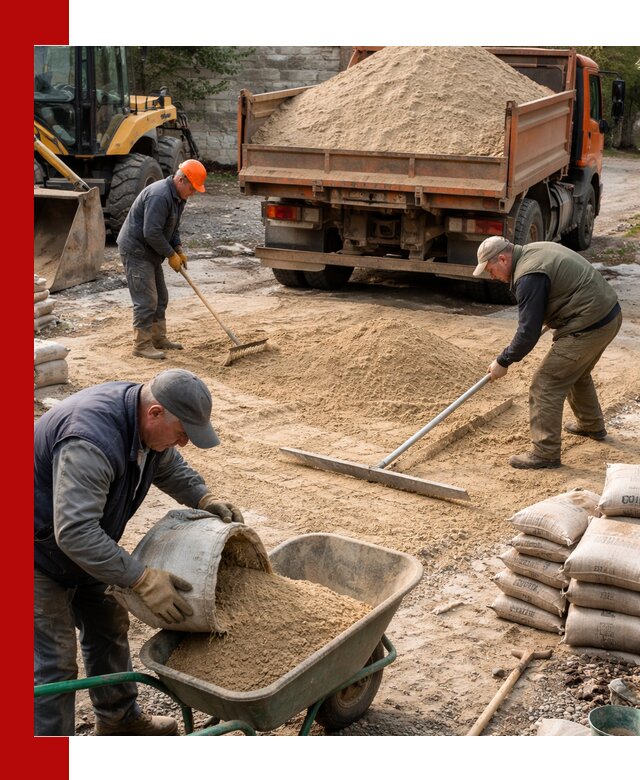 Поставка песка для стяжки в Солнечногорске с быстрой доставкой
