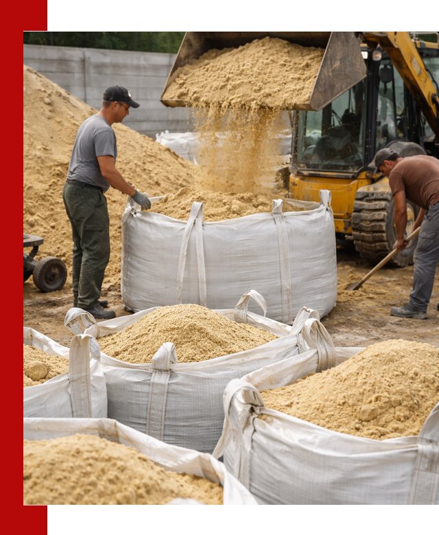 Поставка качественного песка для кладки в Солнечногорске