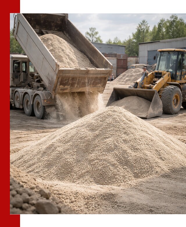 Кварцевый песок с доставкой в Солнечногорске для строительных работ