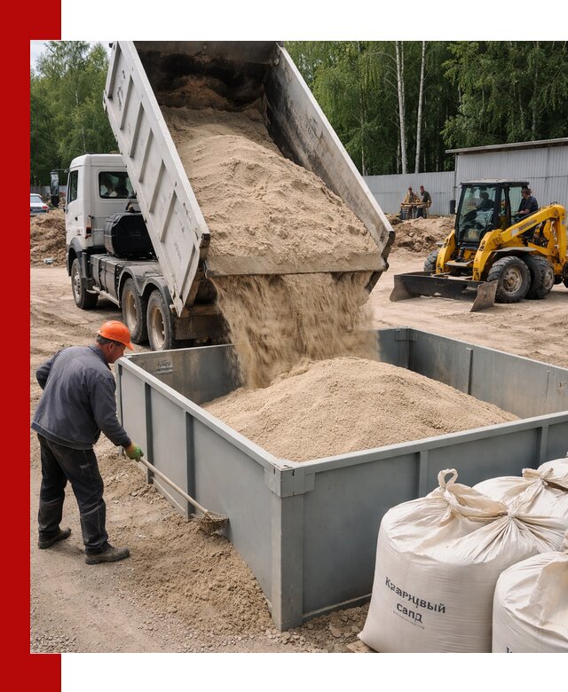 Кварцевый песок для фильтра в Солнечногорске — доставка и качество