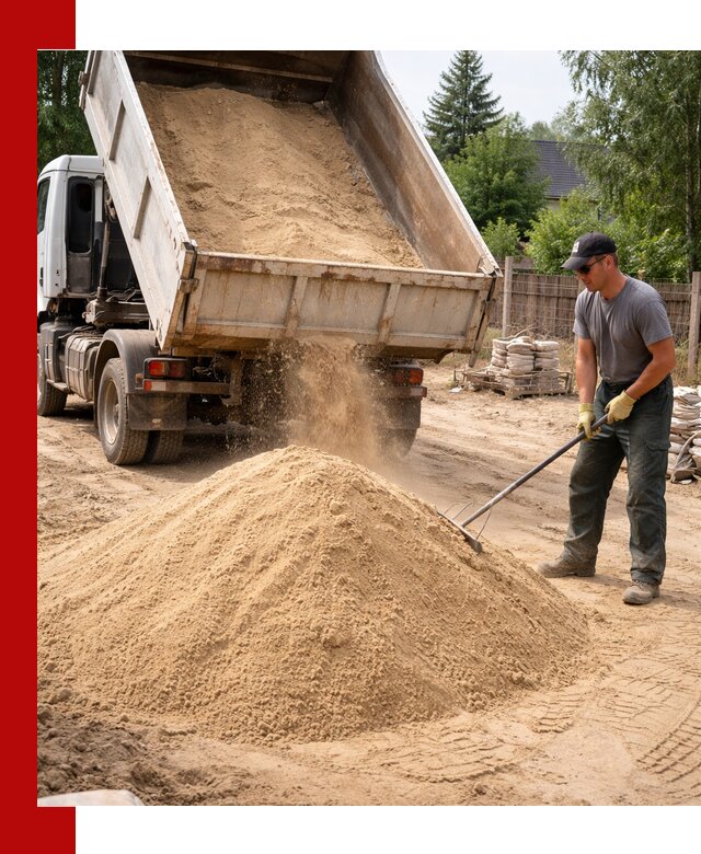 Доставка сухого песка самосвалами в Солнечногорске