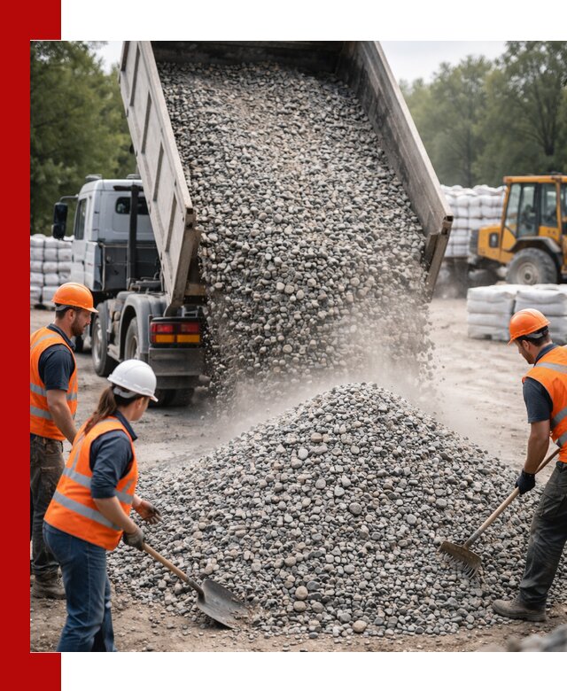 Доставка гравия и камня в Солнечногорске оптом и в розницу
