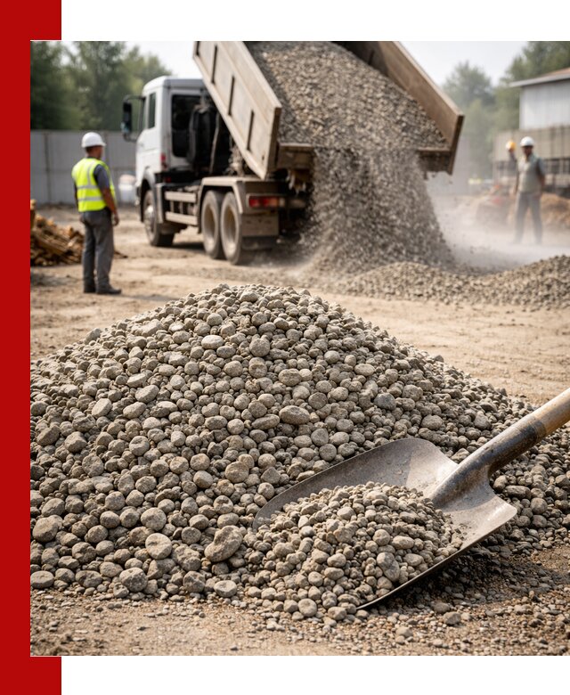 Доставка гравия фракции 20-40 в Солнечногорске с самосвалами