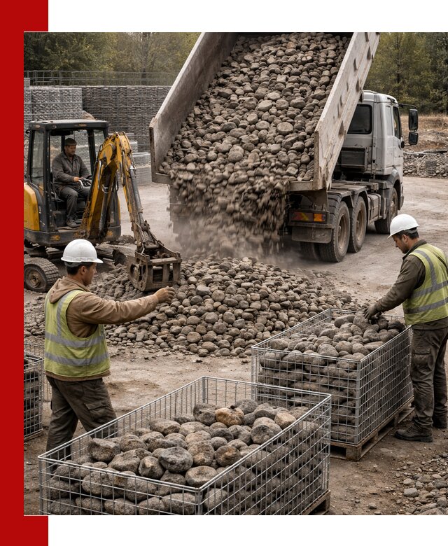 Камень для габионов фракция 100–201 в Солнечногорске