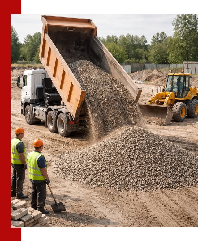 Доставка щебёночно-песчаной смеси ЩПС С7 в Солнечногорске