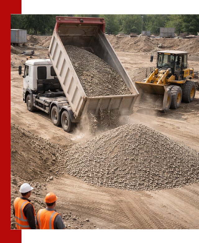 Щебень с песком (ЩГПС С2) с доставкой в Солнечногорске