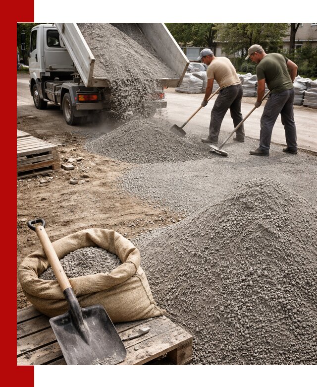 Отсев для тротуарной плитки в Солнечногорске — доставка и укладка