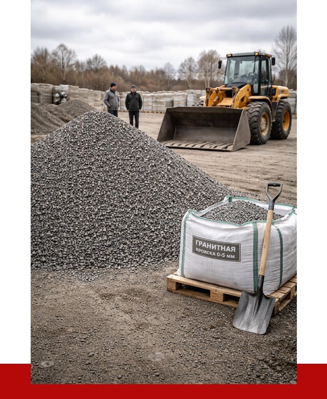 Купить гранитную крошку в Солнечногорске от 4996 р. с доставкой | ПРОНЕРУДСлн