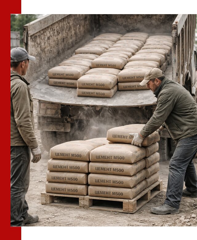 Цемент М500 с доставкой самосвалом в Солнечногорске