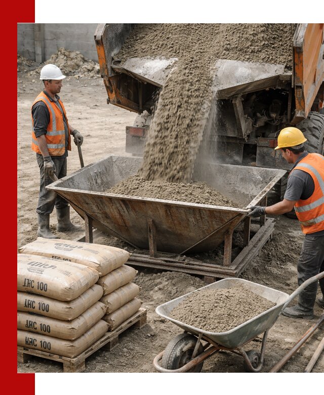 Доставка цементно-песчаной смеси М100 в Солнечногорске