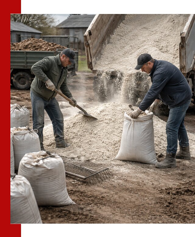 Доставка извести пушонки в Солнечногорске оптом и мелким оптом