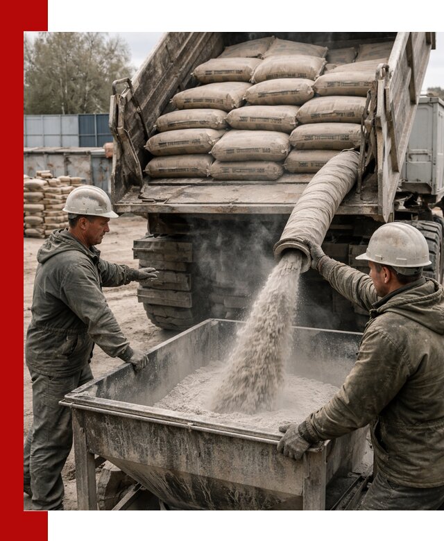 Доставка цемента М400 в Солнечногорске оптом и в розницу