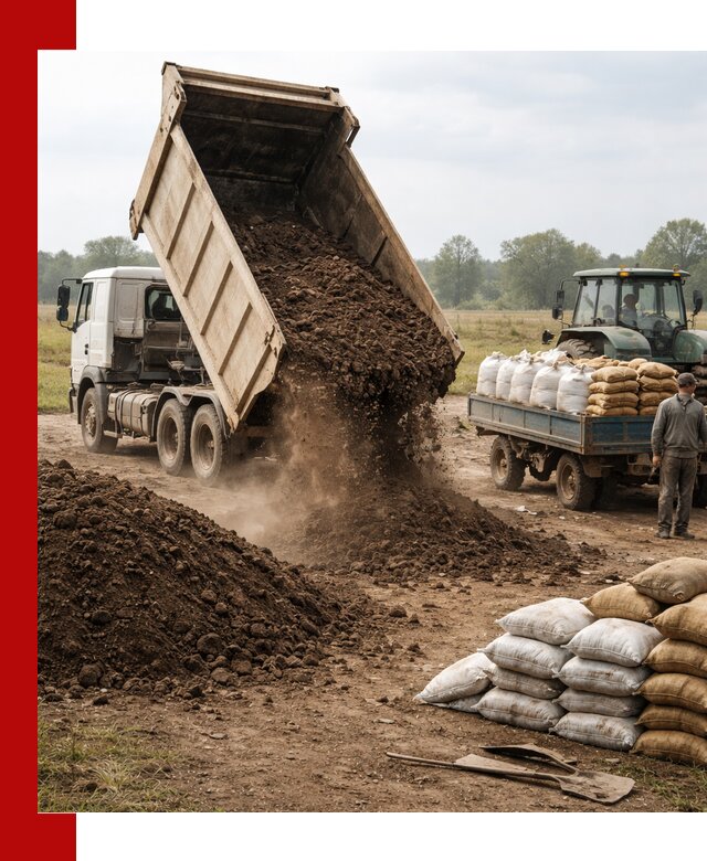 Доставка грунта и удобрений оптом в Солнечногорске для сельхоз и строительства