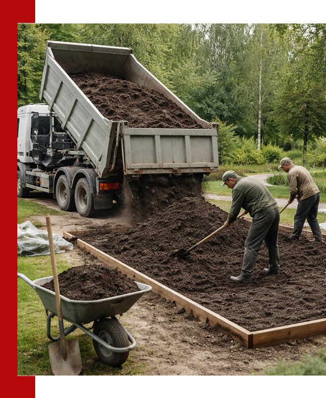 Доставка грунта для озеленения и благоустройства в Солнечногорске