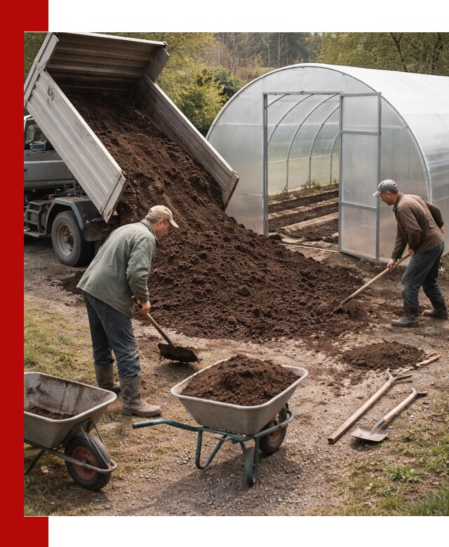 Грунт для теплицы с доставкой в Солнечногорске — плодородный субстрат под растения