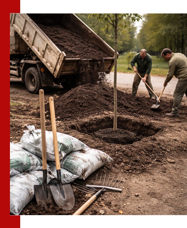 Грунт для посадки деревьев в Солнечногорске — доставка и подготовка почвы