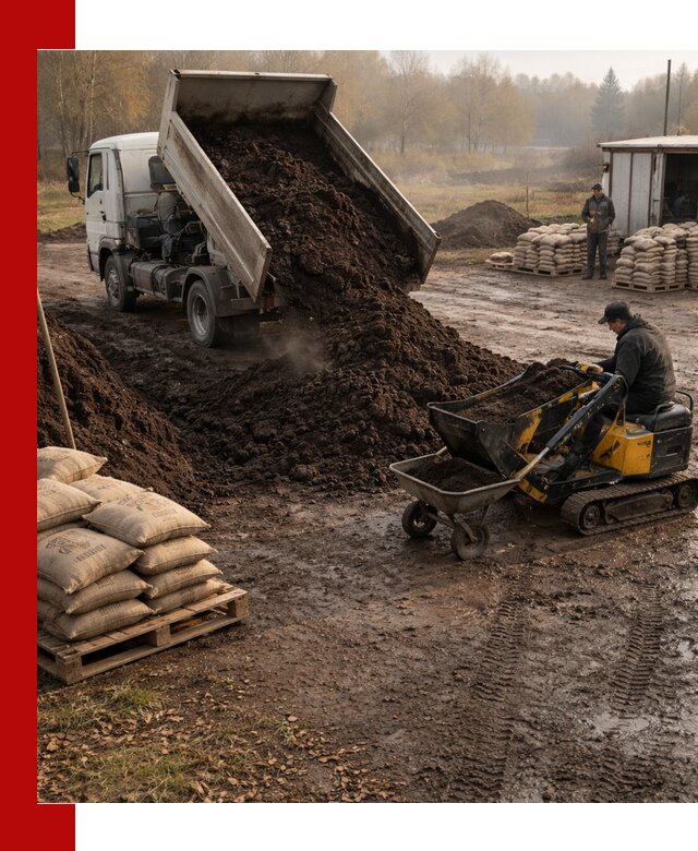 Кислый торф в доставке по выгодным ценам в Солнечногорске