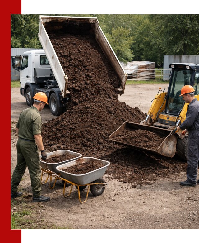 Доставка торфо-земляной смеси в Солнечногорске для огорода и ландшафта