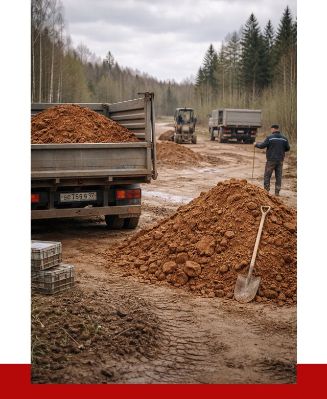 Глина и суглинки в Солнечногорске от 4684 р. за куб | ПРОНЕРУДСлн