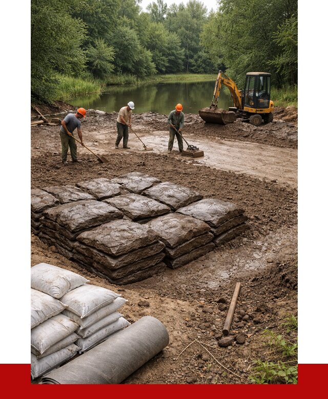 Купить глину для пруда в Солнечногорске от 4684 р. с доставкой | ПРОНЕРУДСлн