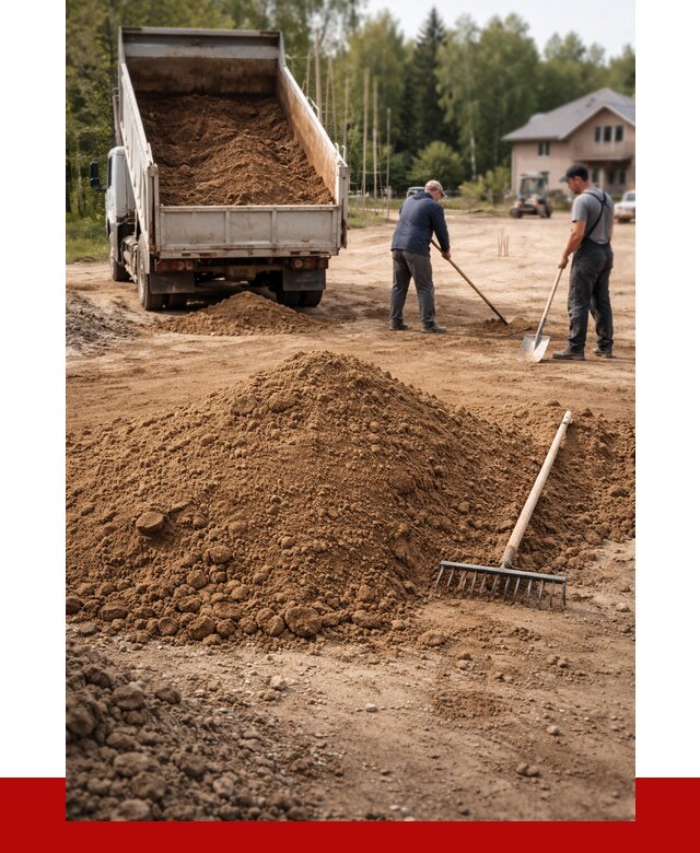 Суглинок для планировки в Солнечногорске с доставкой от 4371 р. | ПРОНЕРУДСлн