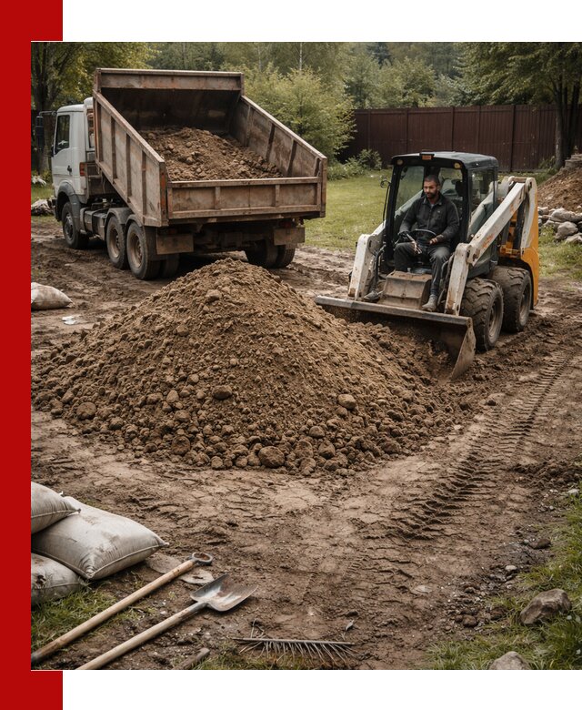 Суглинок для планировки участков в Солнечногорске с доставкой и выгрузкой