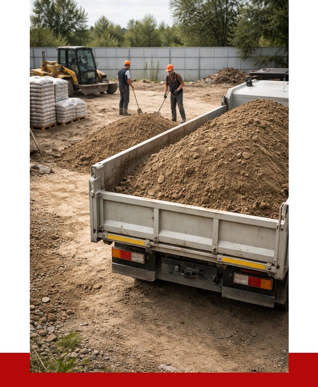 Супесь с доставкой в Солнечногорске от 2550 р. за куб | ПРОНЕРУДСлн