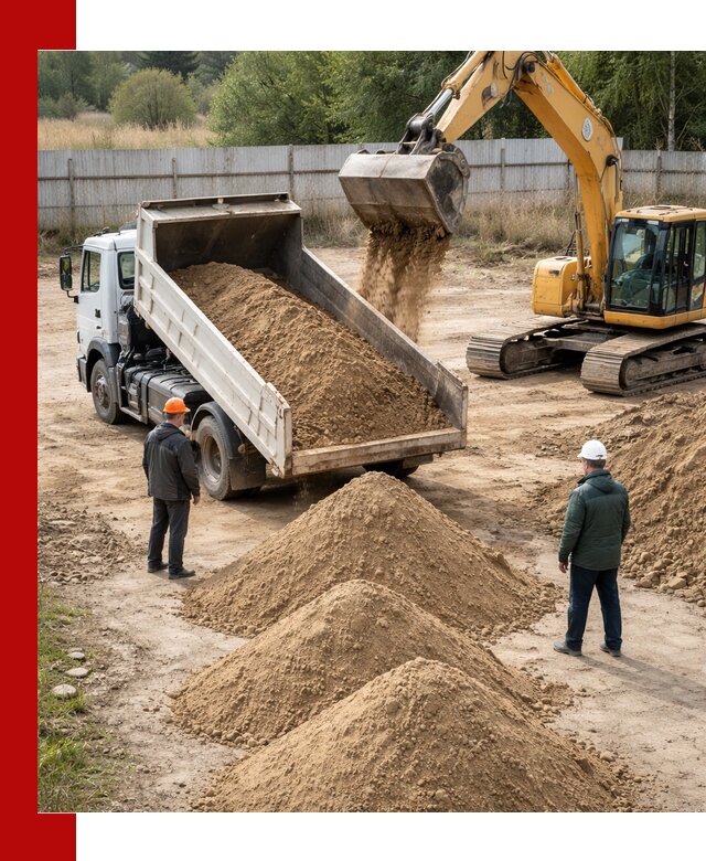 Доставка супеси вагонными и автопартиями в Солнечногорске