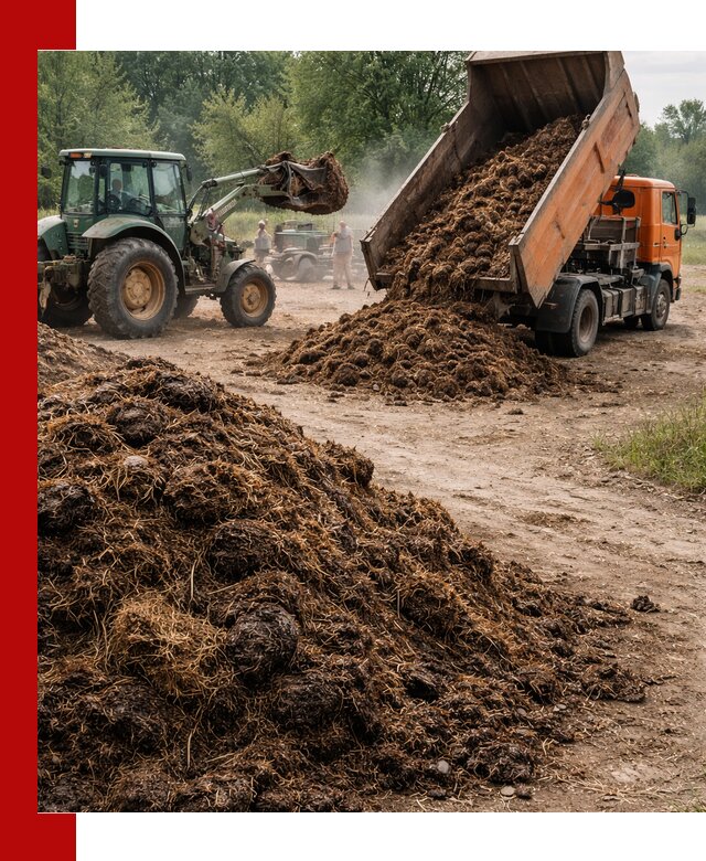 Доставка навоза самосвалами в Солнечногорске для сельхозпотребностей