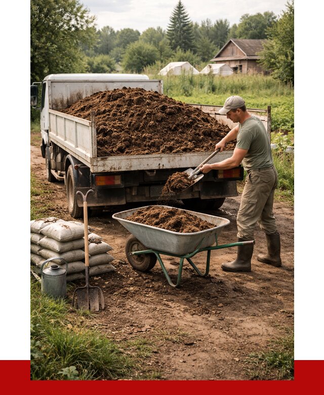 Купить коровий навоз с доставкой в Солнечногорске от 1873 р. | ПРОНЕРУДСлн