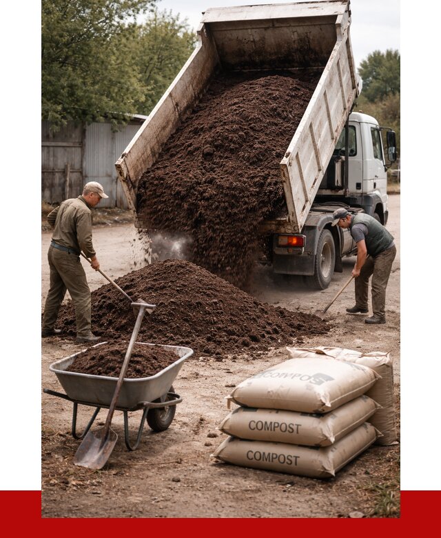 Купить компост в Солнечногорске от 4371 р. за куб с доставкой | ПРОНЕРУДСлн