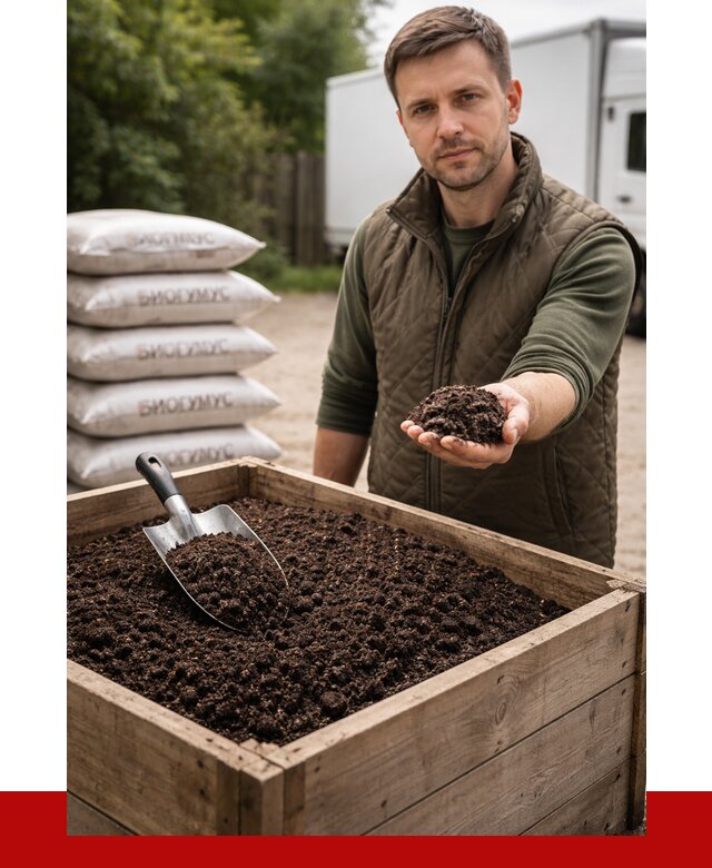 Купить биогумус в Солнечногорске с доставкой от 8847 р. за куб | ПРОНЕРУДСлн