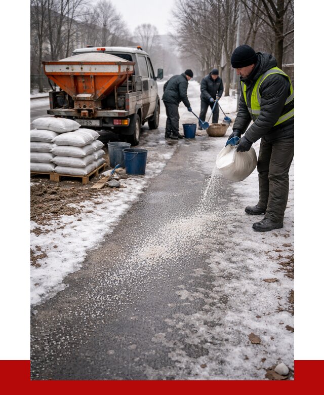 Реагент против гололеда в Солнечногорске с доставкой от 4684 р. | ПРОНЕРУДСлн